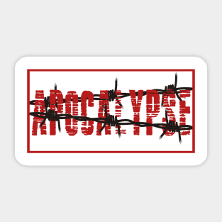 Apocalypse Cool Word Art Minimalist Aesthetic Design Sticker